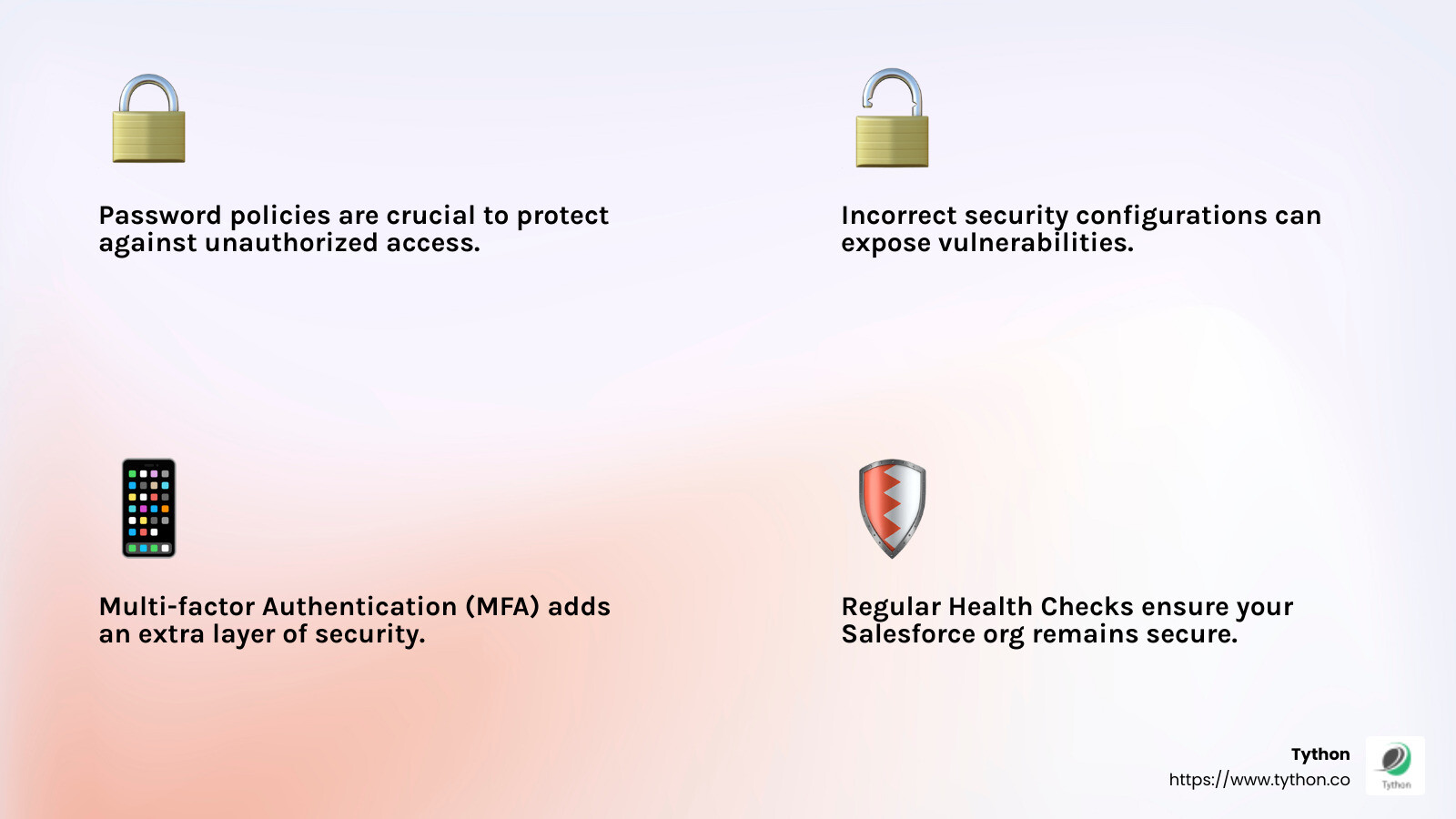 Importance of Regular Security Checks - Salesforce security health check infographic 4<em>facts</em>emoji_light-gradient Importance of Regular Security Checks - Salesforce security health check infographic 4<em>facts</em>emoji_light-gradient