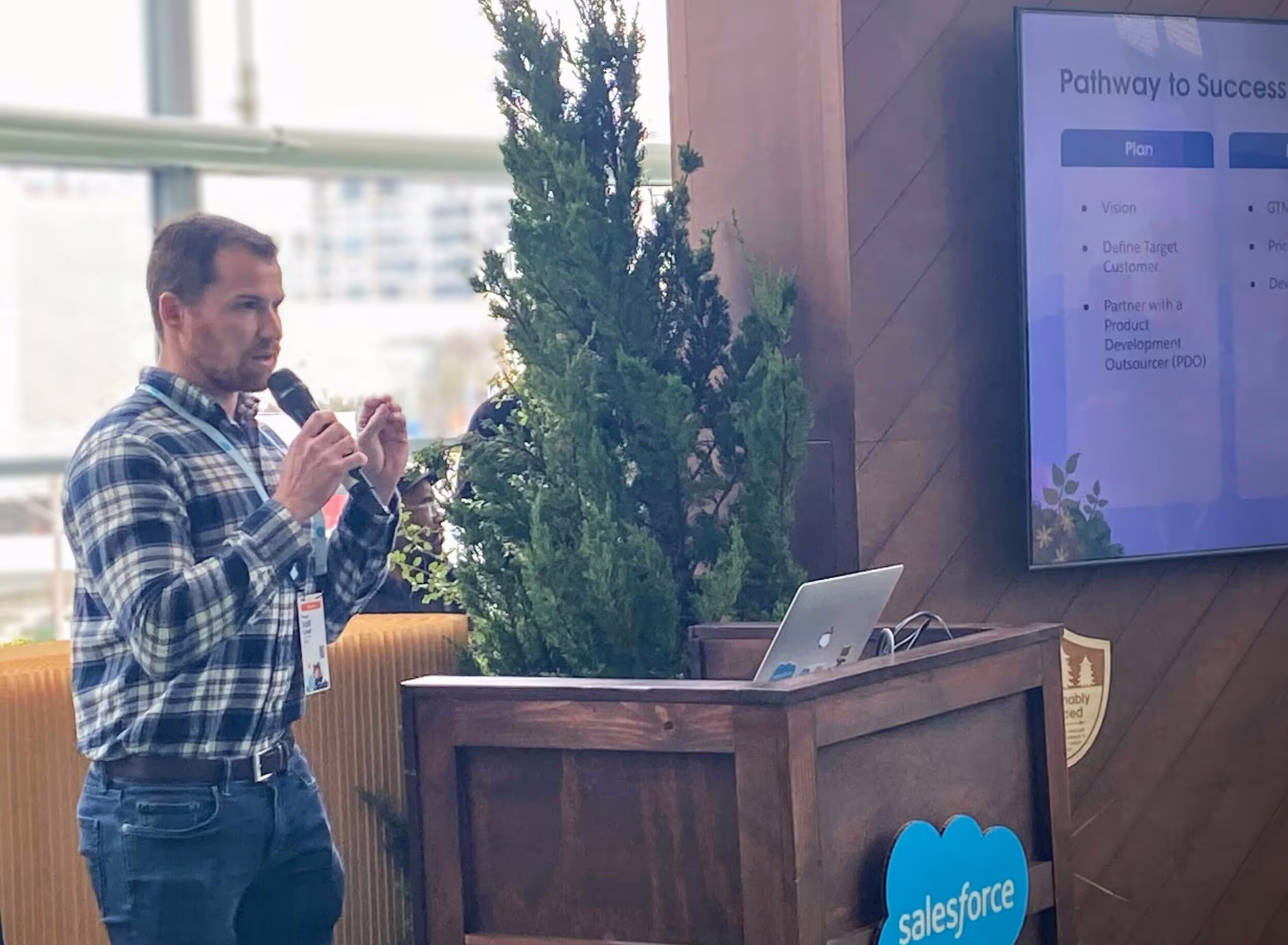 Scott speaking at TrailblazerDX 2024